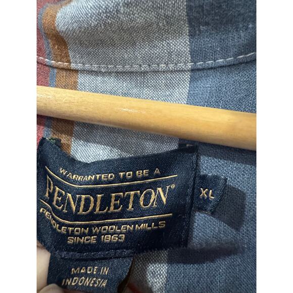 Pendleton Cotton Checked Button Down XL - Picture 2 of 5